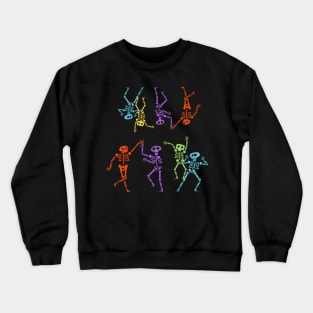 Dancing Rainbow Skeletons Crewneck Sweatshirt